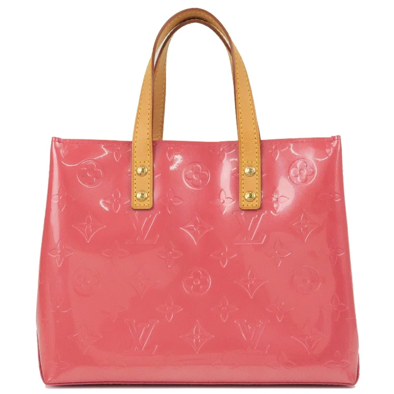 Ladies Louis Vuitton shoulder bags with a single - handle silhouetteLouis Vuitton Monogram Vernis Lead PM Hand Bag Framboise M9132F