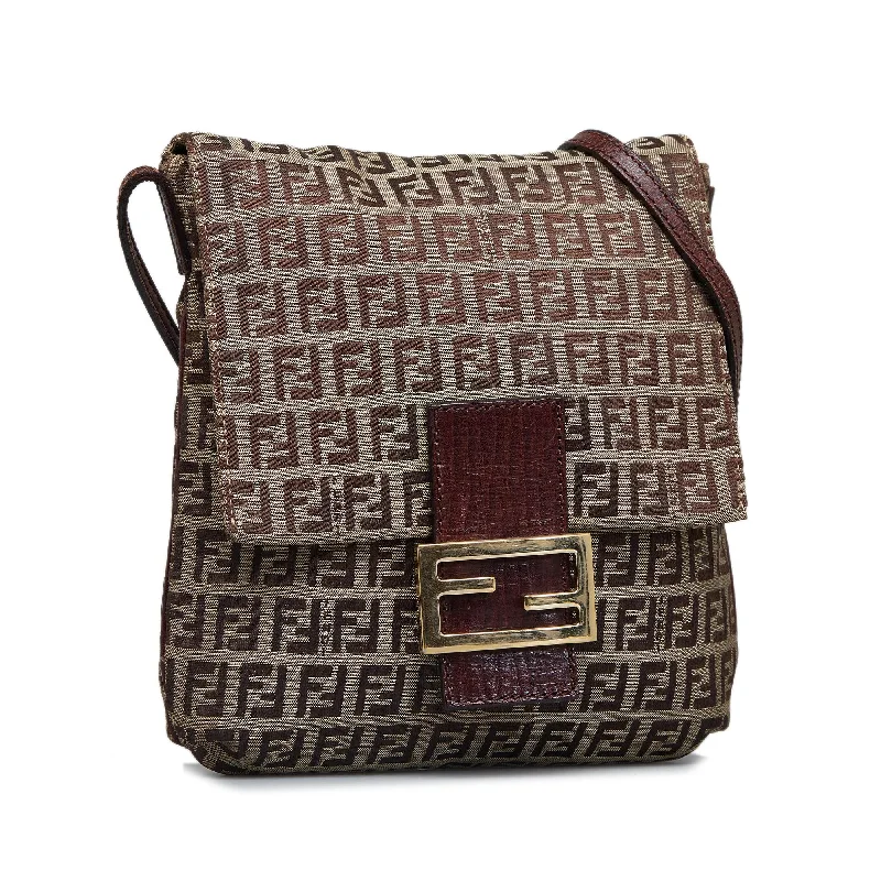 Fendi bags with a built - in USB charging port for keeping devices powered on the goFendi Zucchino Crossbody (SHG-JtjUvx)