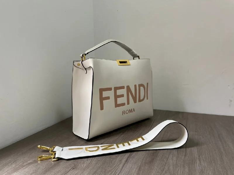 Fendi bags with a front - flap pocket and a turnlock for a classic and elegant aestheticFendi Luxury Bag - FED - 006