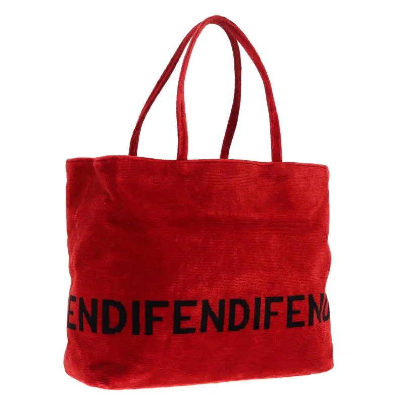 Fendi backpacks with a padded laptop sleeve for travel and work - related useFENDI Tote Bag Corduroy Red Black Silver  90542