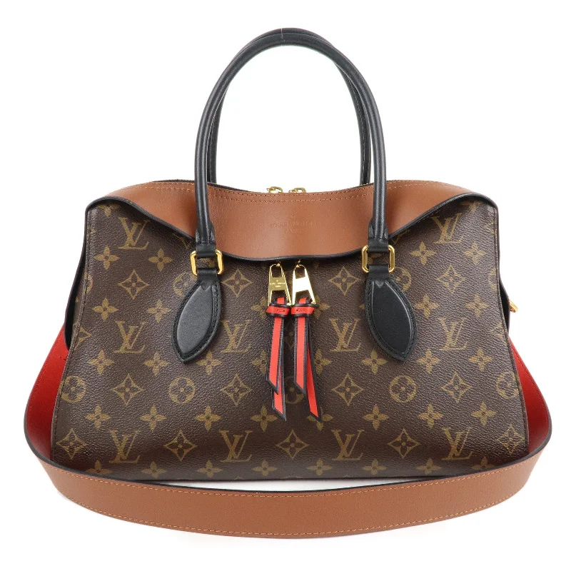 Louis Vuitton backpacks with a padded back panel for comfort during long - wearLouis Vuitton Monogram Tuileries Tote 2Way Hand Bag M41456