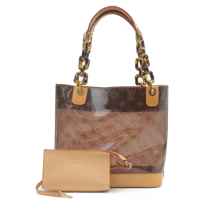 Medium - sized Louis Vuitton tote bags for work and shoppingLouis Vuitton Monogram Vinyl Cabas Ambre PM Tote Bag M92502