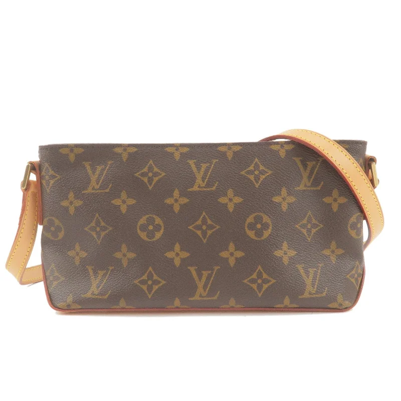 Louis Vuitton tote bags with a double - handle and shoulder - strap optionLouis Vuitton Monogram Trotteur Shoulder Bag Crossbody Bag M51240