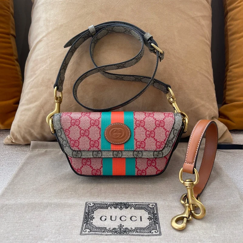 Women Gucci Sylvie bags with a monogram - embossed leatherWF - Gucci Bags - 12286