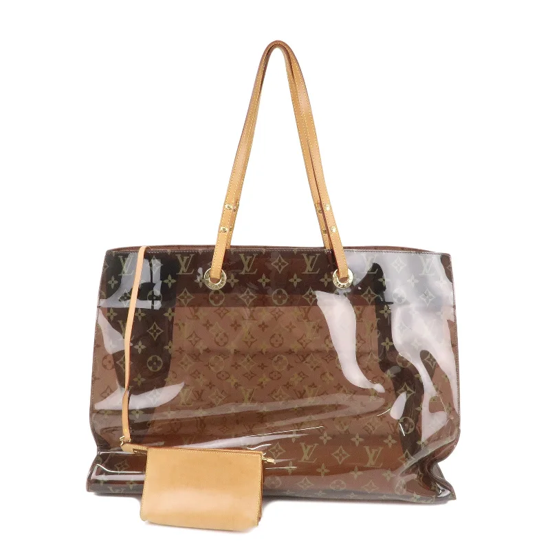 Ladies Louis Vuitton handbags with a detachable coin purse insideLouis Vuitton Monogram Vinyl Cabas Cruise Tote Bag M50500