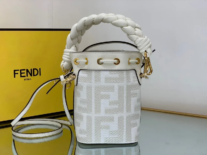 Ladies Fendi Sunshine Shopper bags in a pastel shade like mint for a soft and delicate appearanceFendi Luxury Bag - FED - 044