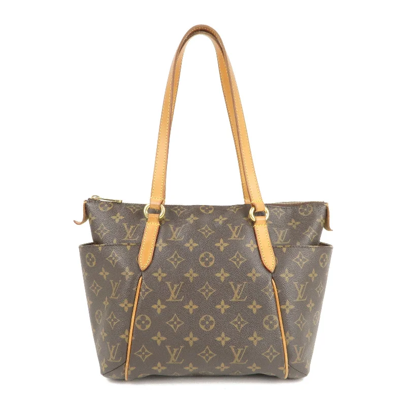 Louis Vuitton handbags with a back - zip pocket for storing valuablesLouis Vuitton Monogram Totally PM Tote Shoulder Bag M56688