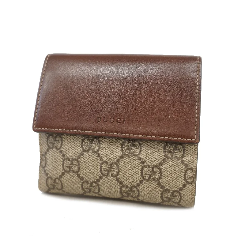 Gucci Marmont bags for women with quilted leather exteriorsGucci Bifold Wallet 410104 GG Supreme/Leather Beige/Brown Gold metal