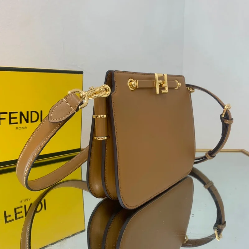 Fendi tote bags with a printed Fendi logo on the front for high brand visibilityFendi Luxury Bag - FED - 319