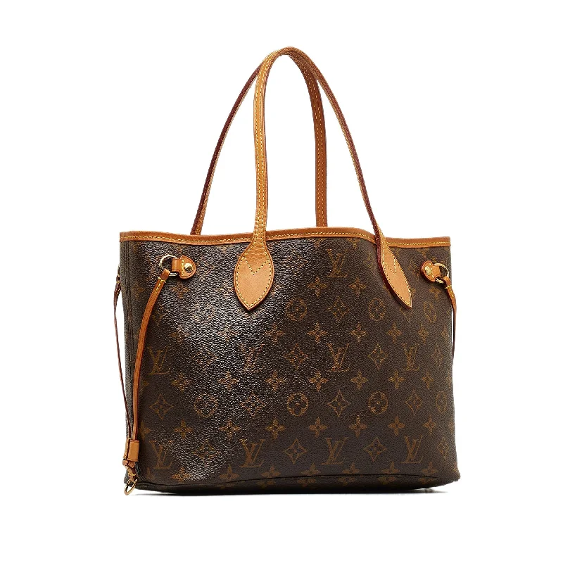 Louis Vuitton tote bags with a double - handle and shoulder - strap optionBrown Louis Vuitton Monogram Neverfull PM Tote Bag