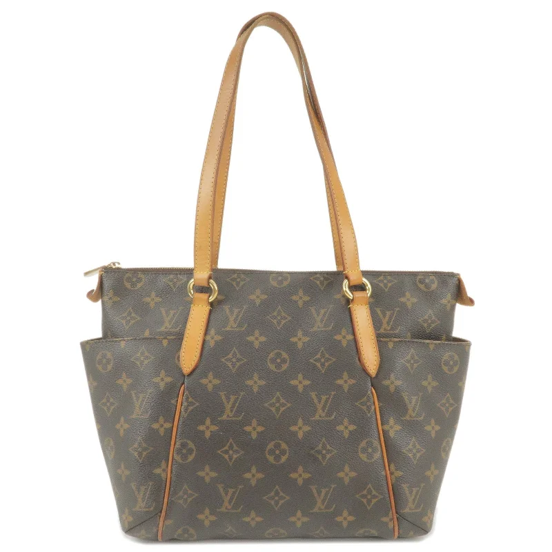 Louis Vuitton tote bags with a printed LV logo on the front for brand visibilityLouis Vuitton Monogram Totally PM Tote Bag Hand Bag M56688