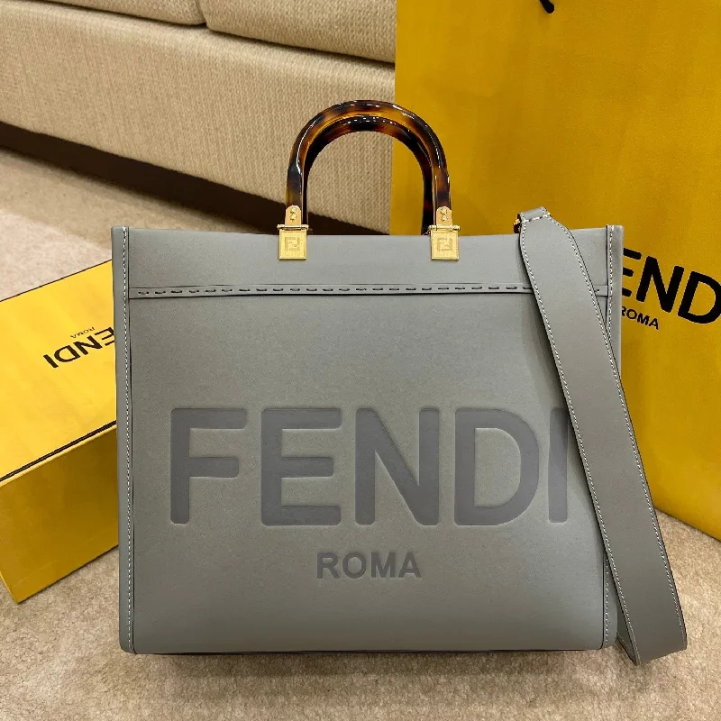 Fendi backpacks with a sleek, modern design and a matte finishFendi Tote Bag Grey For Women