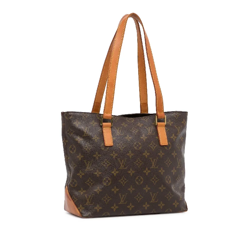 Louis Vuitton Alma bags with a monogram - embossed leather surfaceBrown Louis Vuitton Monogram Cabas Piano Tote Bag