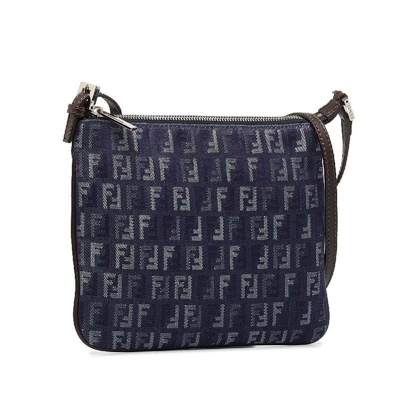 Ladies Fendi shoulder bags with a hidden magnetic pocket for discreet storageFendi Zucchino Crossbody (SHG-Wo5ZP5)