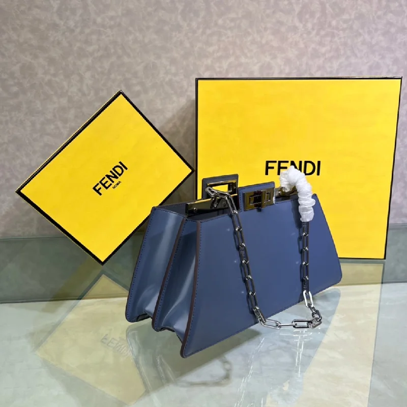 Fendi handbags with a perforated leather detail for a breathable and unique designFendi Luxury Bag - FED - 047