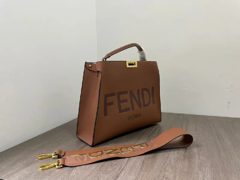 Fendi Sunshine Shopper bags with a structured silhouette and a magnetic - snap closureFendi Luxury Bag - FED - 005