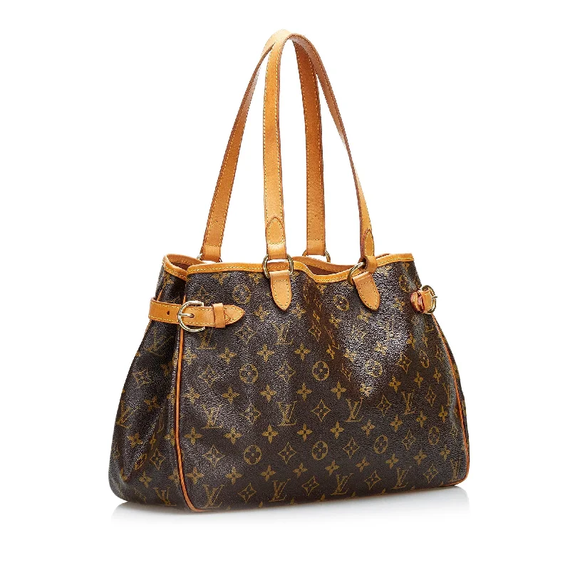 Louis Vuitton crossbody bags in a bold red color for a statementBrown Louis Vuitton Monogram Batignolles Horizontal Tote Bag