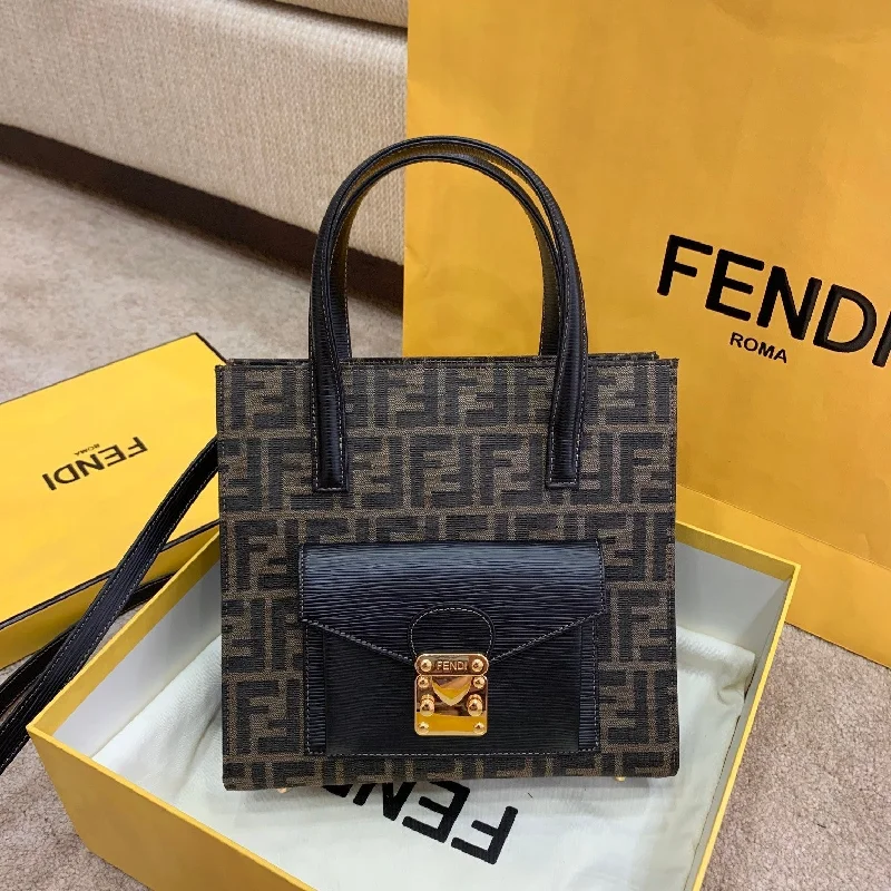 Fendi By The Way bags with a suede interior lining for a luxurious and soft feelFendi Vintage Handle Bag 26cm Brown