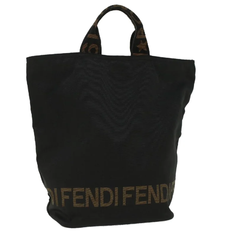 Fendi Baguette bags with a detachable charm featuring the brand's mascotFENDI Tote Bag Nylon Black  bs7442