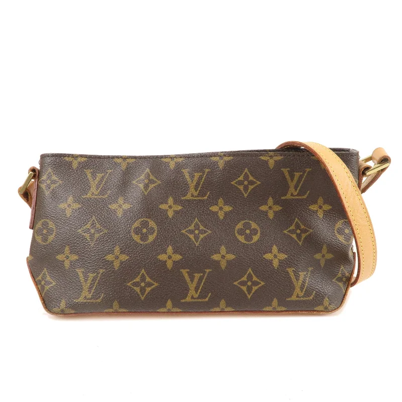 Louis Vuitton handbags with a patent - leather finish for a shiny lookLouis Vuitton Monogram Trotteur Shoulder Bag Crossbody Bag M51240