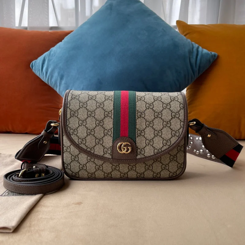 Women Gucci bags with a snap - button closure and a decorative charmWF - Gucci Bags - 12287