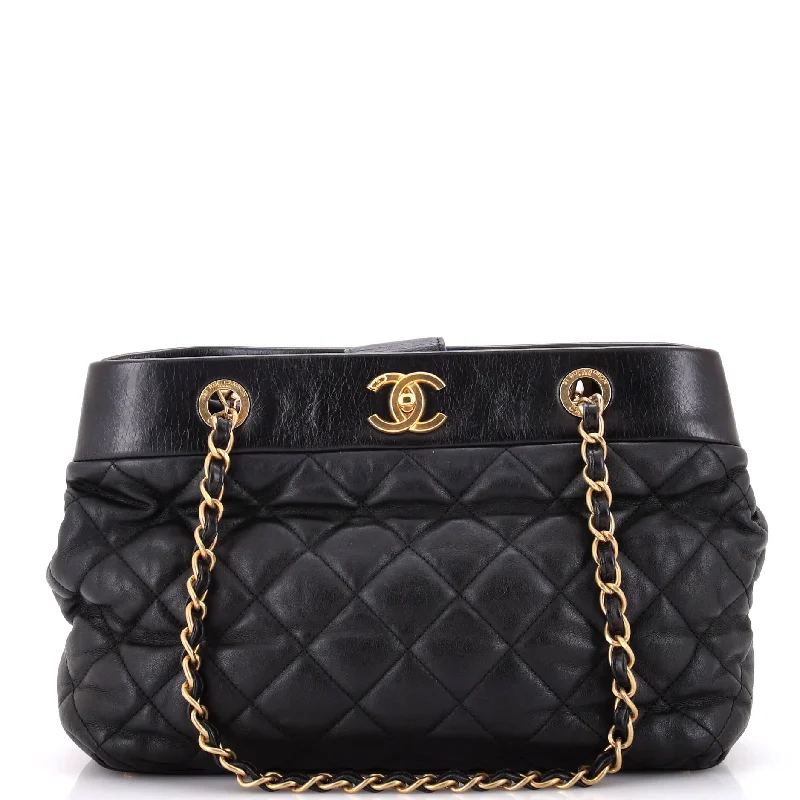 Ladies Gucci shoulder bags with a wide - width strapSoft Elegance Tote Quilted Distressed Calfskin Medium