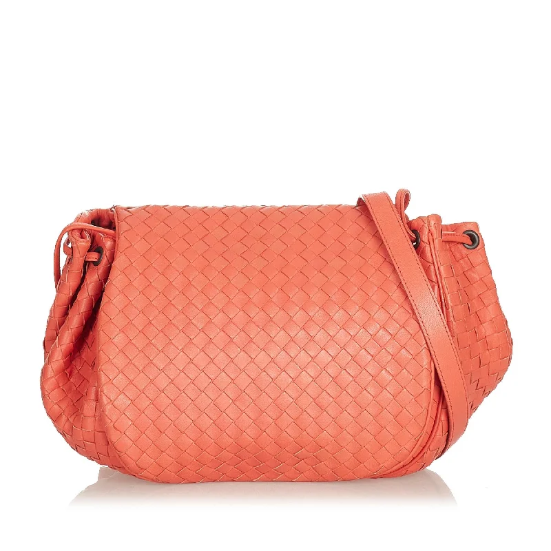 Bottega Veneta bags for shopping spreesBottega Veneta Intrecciato Leather Crossbody Bag (SHG-27146)