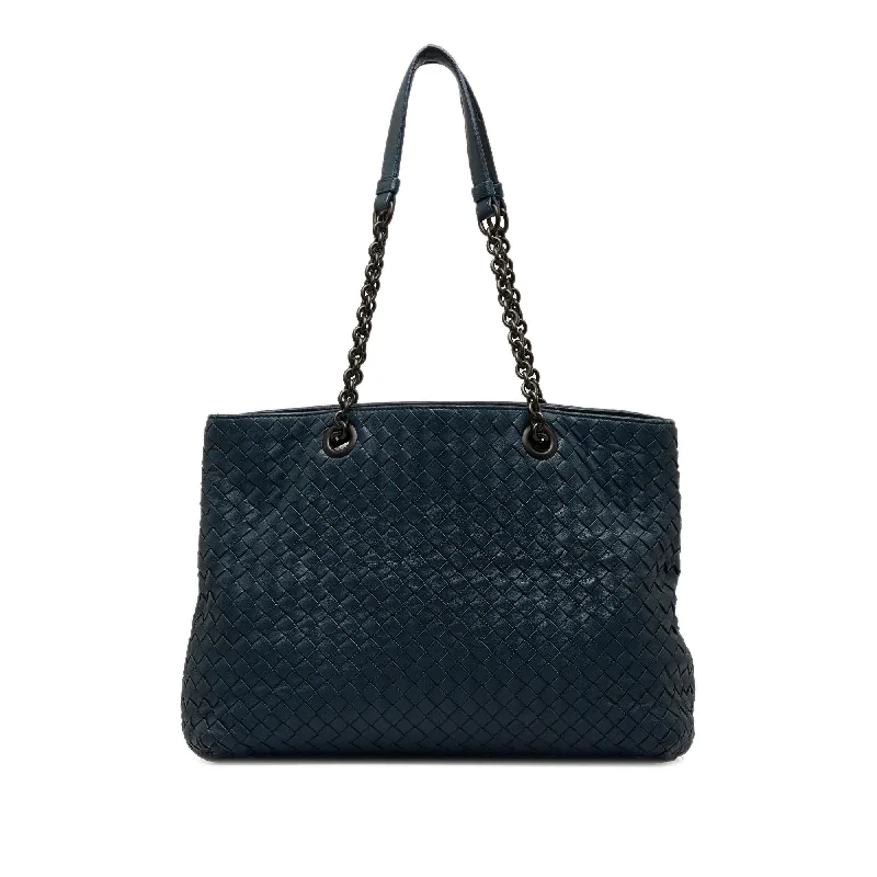 Bottega Veneta bags with adjustable shoulder strapsBottega Veneta Medium Intrecciato Double Chain Tote (SHG-oRcWI3)