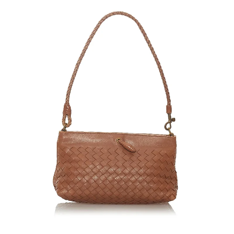 Bottega Veneta bags with floral patternsBottega Veneta Intrecciato Leather Shoulder Bag (SHG-27384)