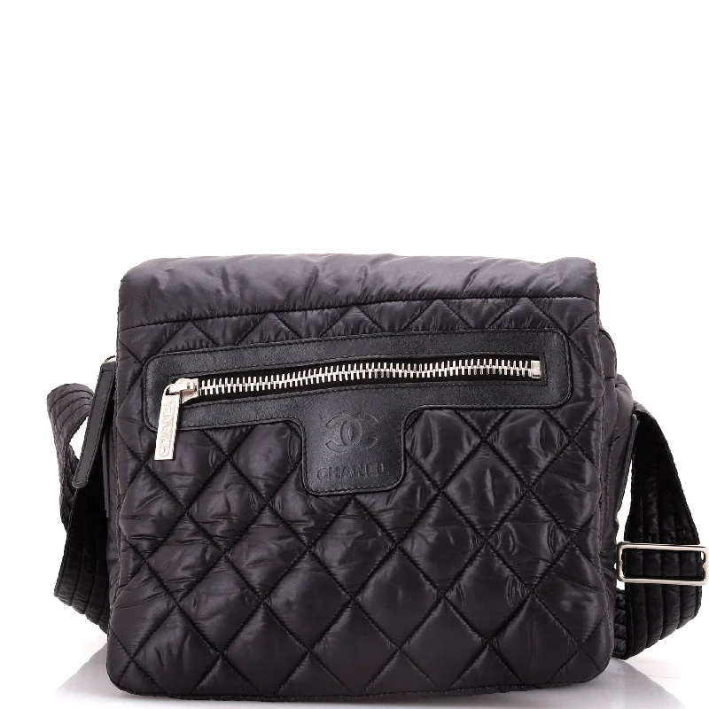 Compact crossbody bags for travelCoco Cocoon Messenger Bag Quilted Nylon Medium