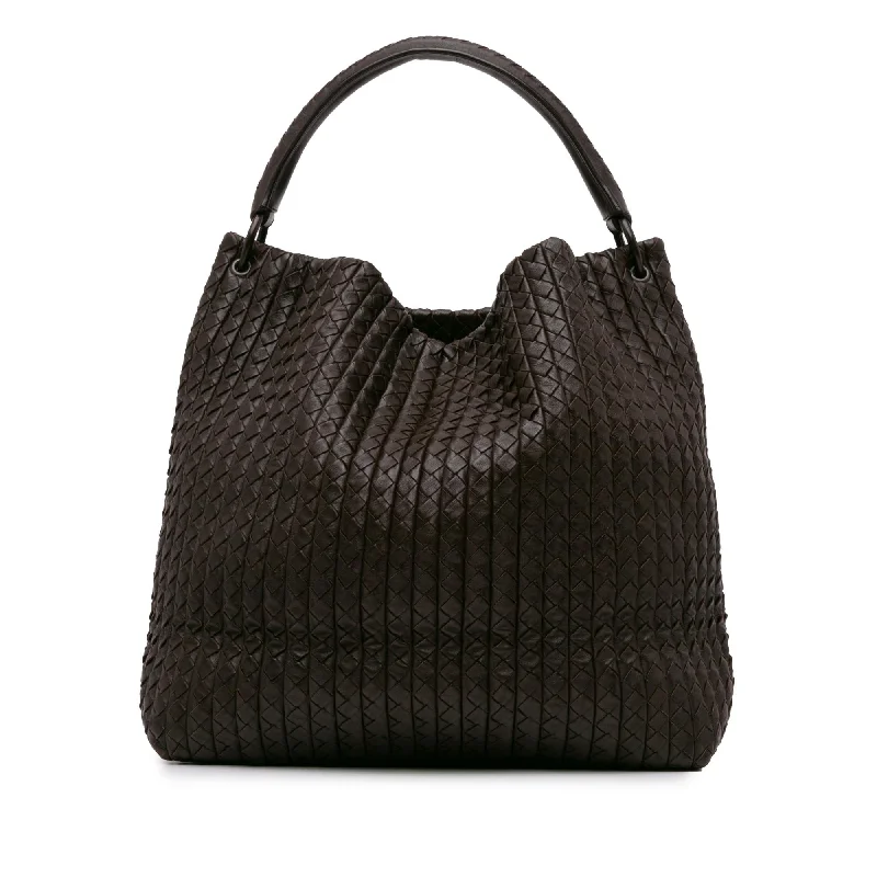 Bottega Veneta bags made of sustainable materialsBottega Veneta Large Intrecciato Nappa Natte Hobo (SHG-E8RHmj)