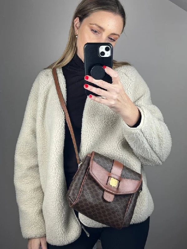 Vintage-inspired handbagsVintage Celine Triomphe Crossbody Bag