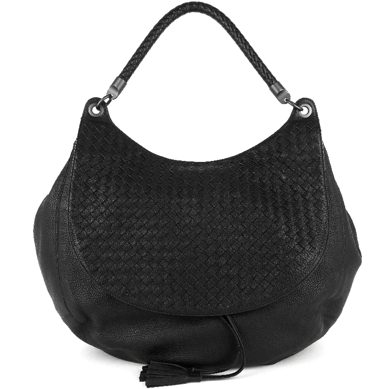 Bottega Veneta bags with embossed detailsIntrecciato Cervo Leather Flap Bag