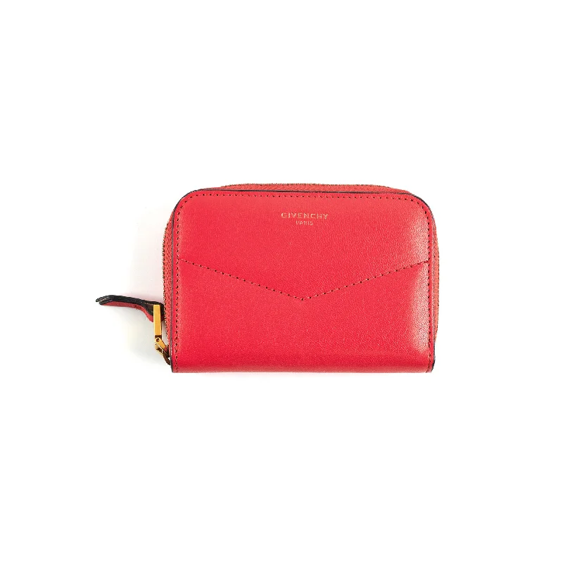 Elegant clutch bags for weddingsGivenchy Zippy Compact Wallet Red