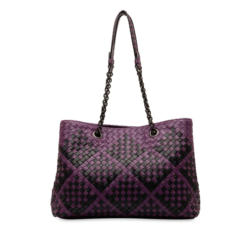 Bottega Veneta bags for dance performancesBottega Veneta Medium Intrecciato Double Chain Tote (SHG-ABYAuX)