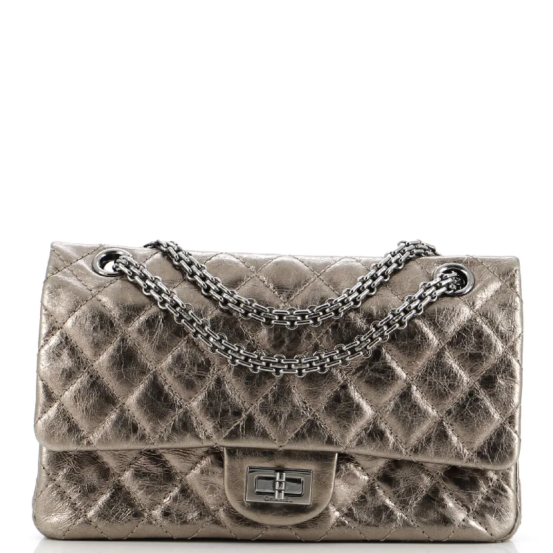 Sustainable fashion bagsReissue 2.55 Flap Bag Quilted Metallic Aged Calfskin 225