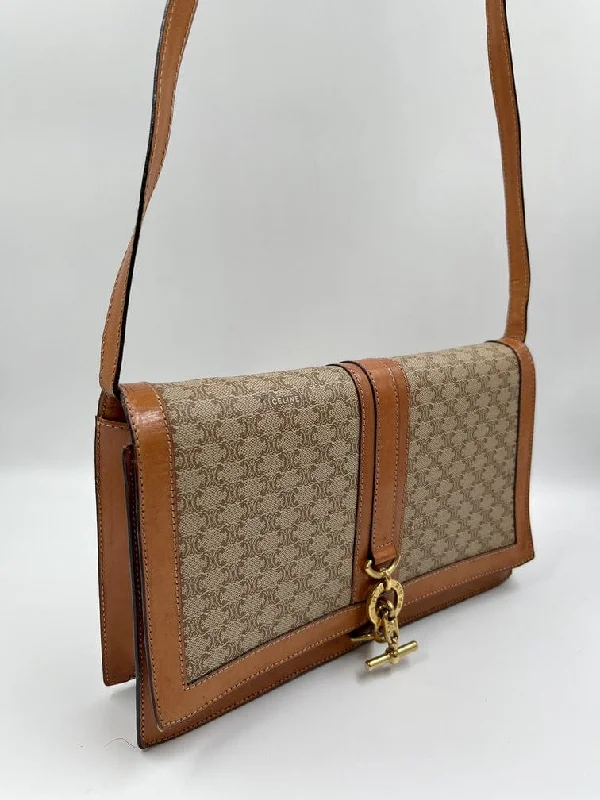 High-quality leather messenger bagsVintage Celine Triomphe Crossbody Bag