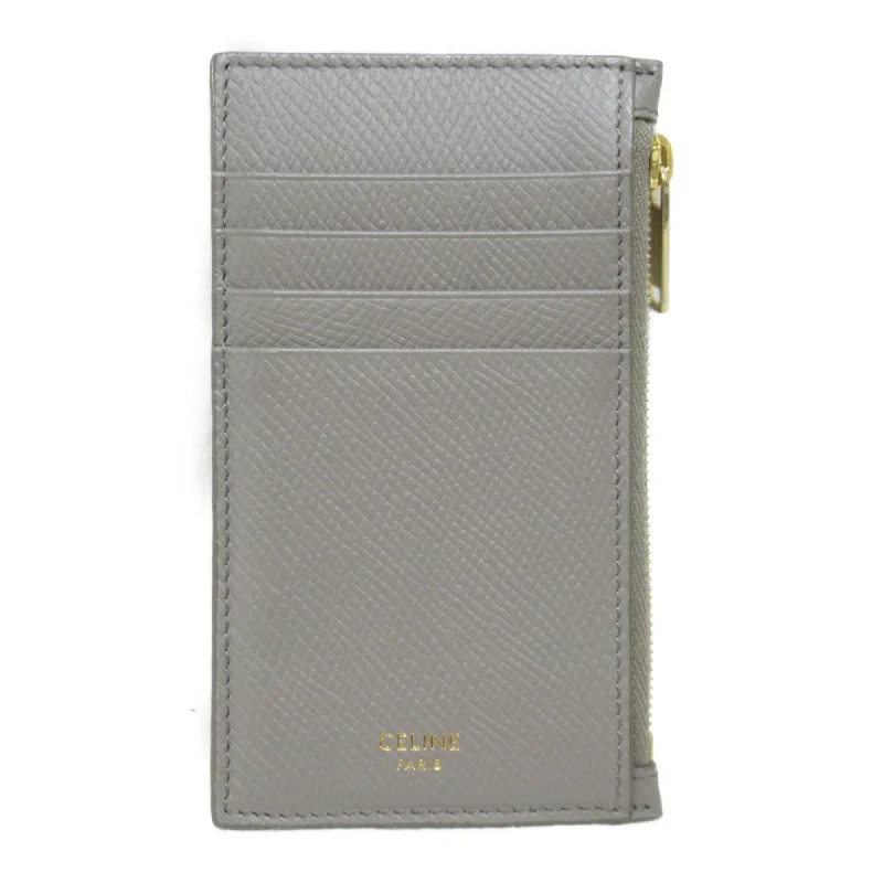 Luxury bags with chain strapsCeline Card Case Gray Gurege leather