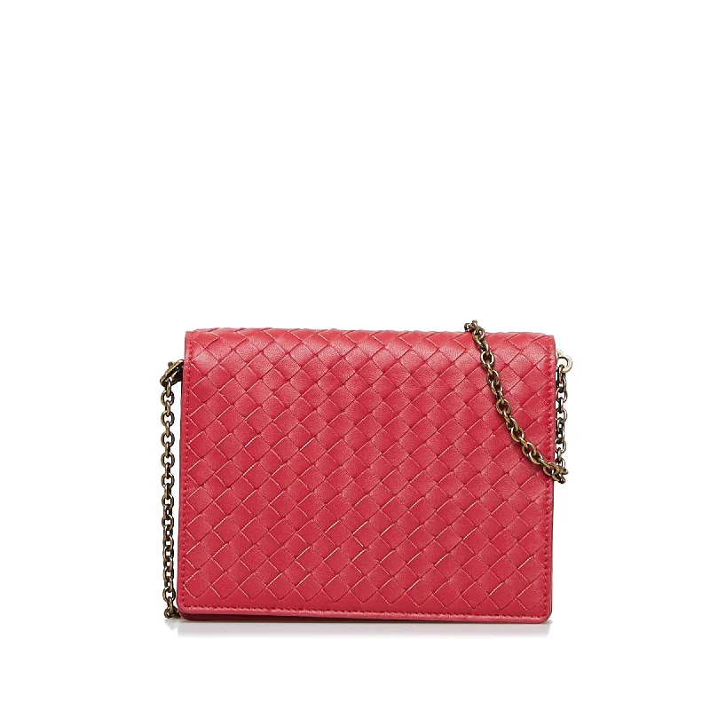 Bottega Veneta bags in ombre colorsBottega Veneta Intrecciato Wallet On Chain (SHG-jSN2r3)