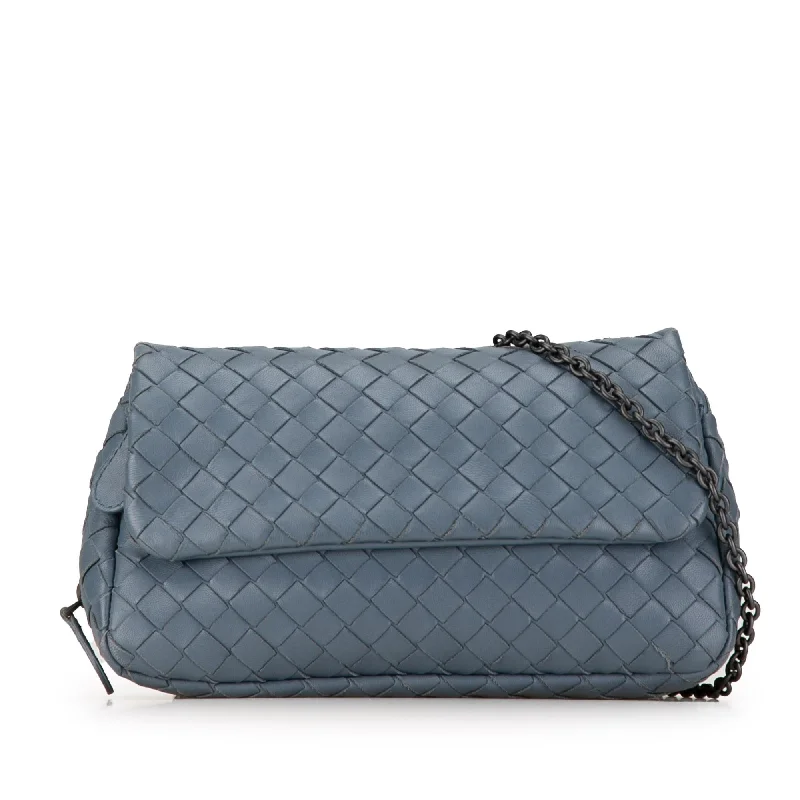 Bottega Veneta bags for sailing tripsBottega Veneta Mini Nappa Intrecciato Chain Messenger (SHG-YGK0Dm)