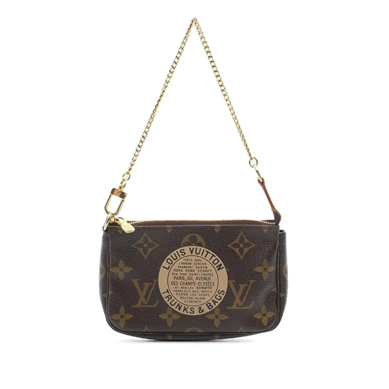 Brown Louis Vuitton Monogram Trunks and Bags Mini Pochette Accessoires