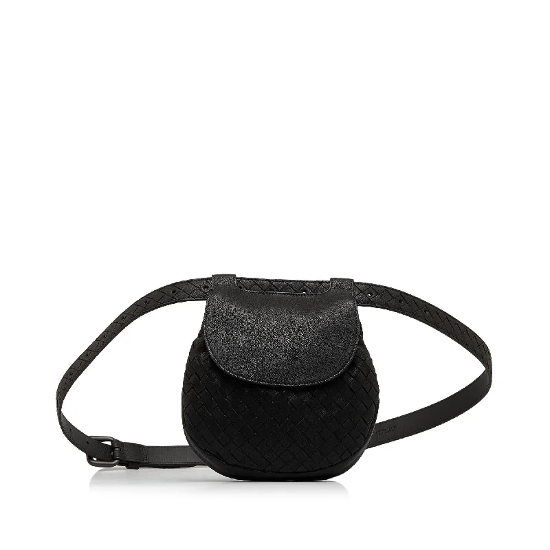 Bottega Veneta bags with perforated detailsBottega Veneta Intrecciato Flap Belt Bag (SHG-kTLVHx)