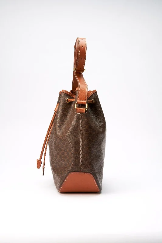 Large capacity travel bagsVintage Celine Triomphe Bucket Bag