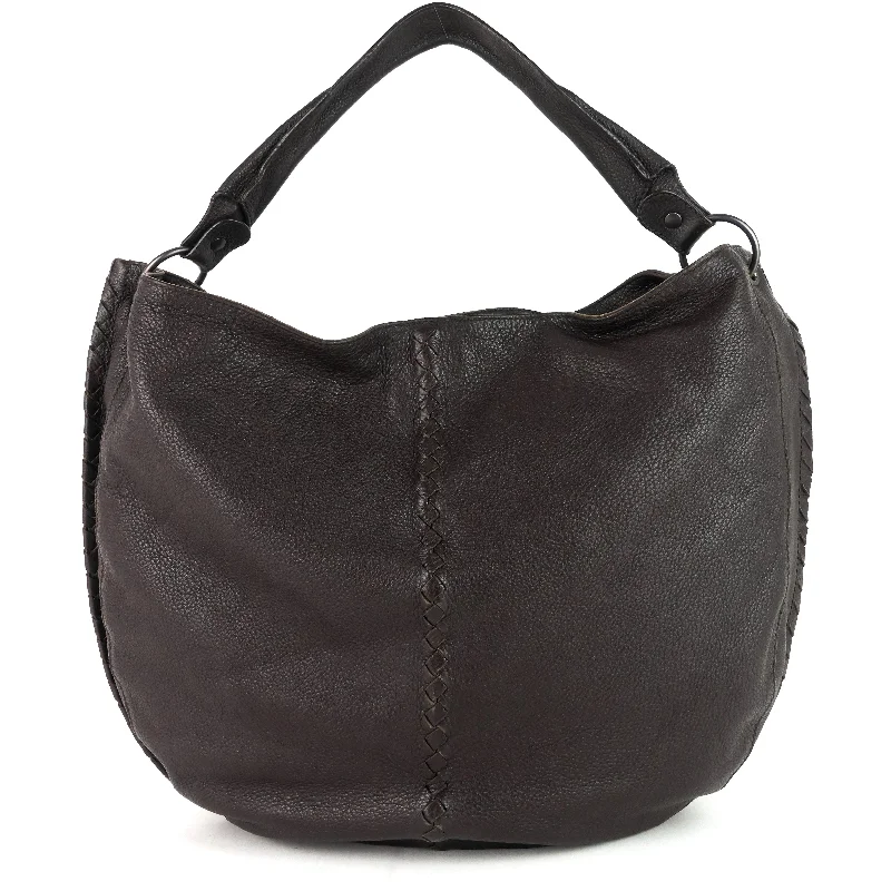 Bottega Veneta bags for music festivalsIntrecciato Mallow Cervo Hobo Bag