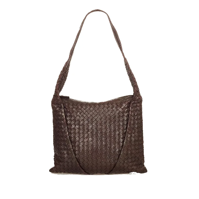 Bottega Veneta bags for food festivalsBottega Veneta Intrecciato Leather Shoulder Bag (SHG-24879)