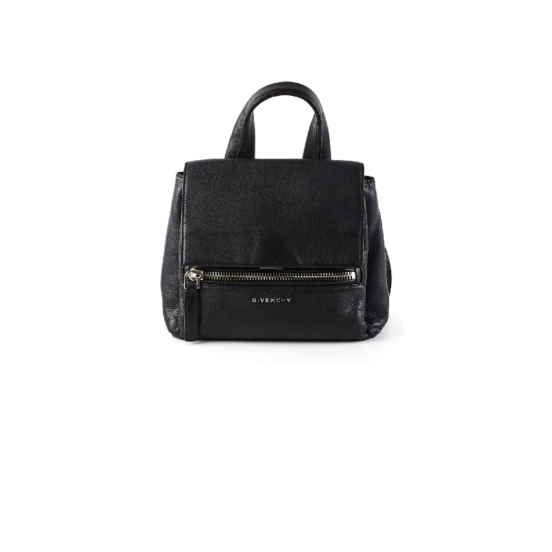 Designer bags with gold hardwareGivenchy Pandora Satchel Black