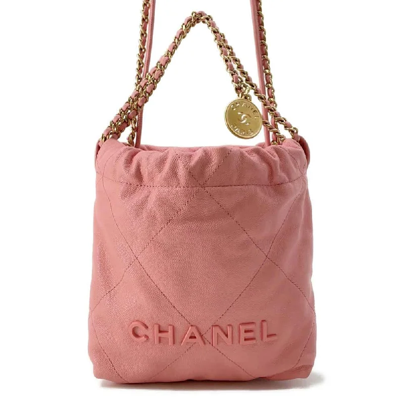 Chanel bags with exclusive seasonal releasesCHANEL CHANEL 22 Handbag Pink AS3980 Shiny Calf Leather Size Mini