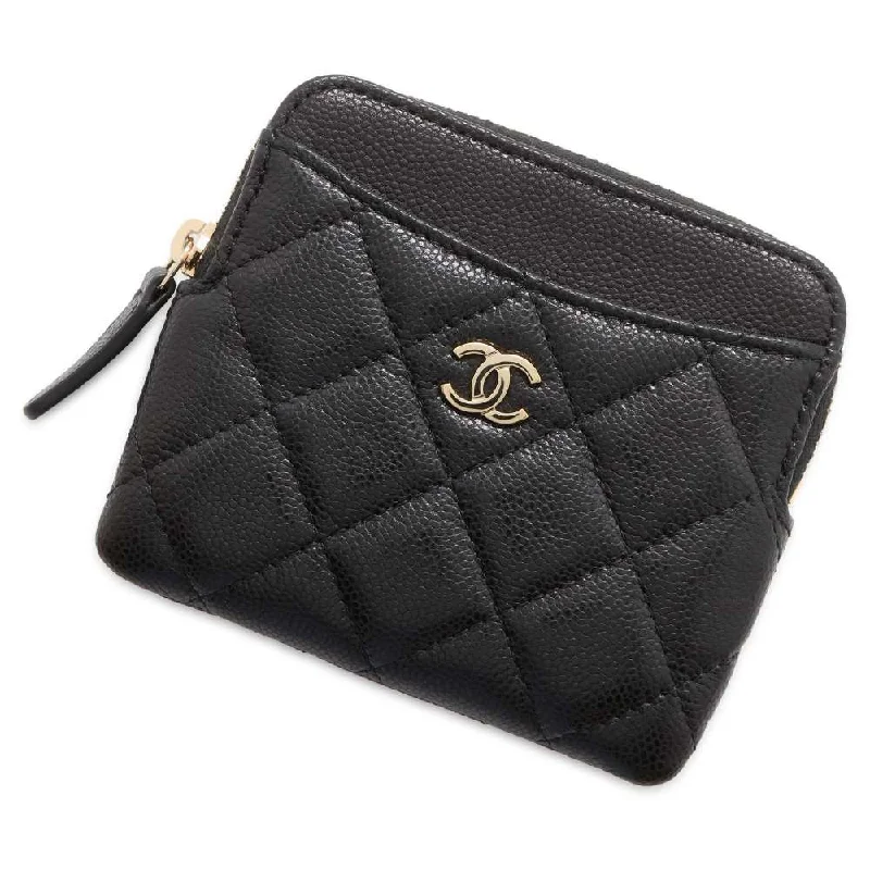 Chanel Vintage Inspired Handbag for Retro LoversCHANEL Matelasse CardCoin purse Black AP2061 Caviar Leather