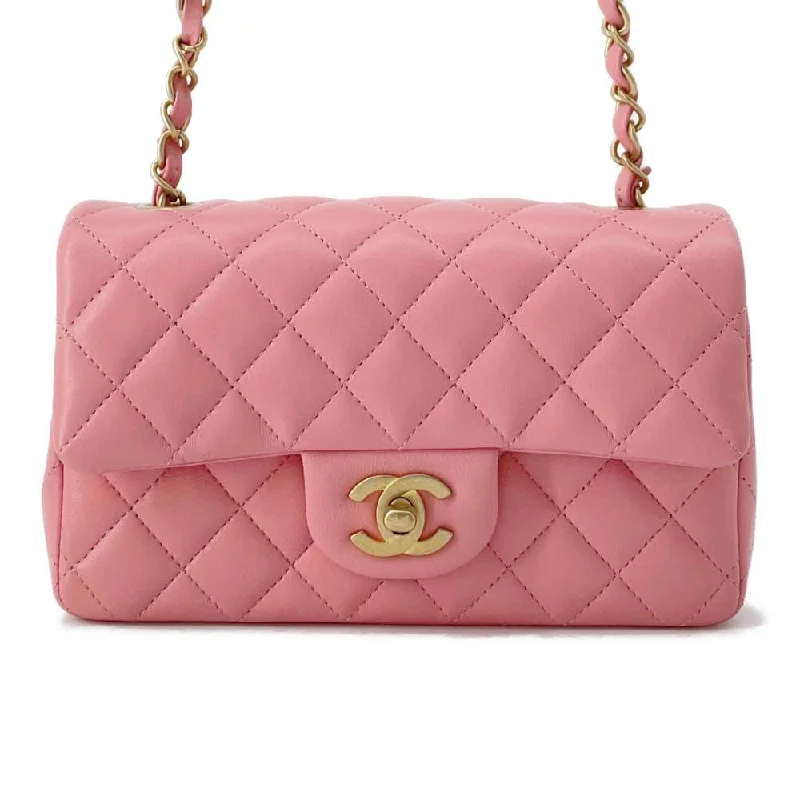 Chanel bags for those who value investment piecesCHANEL Matelasse ChainShoulder Bag Pink A69900 Lambskin Size Mini