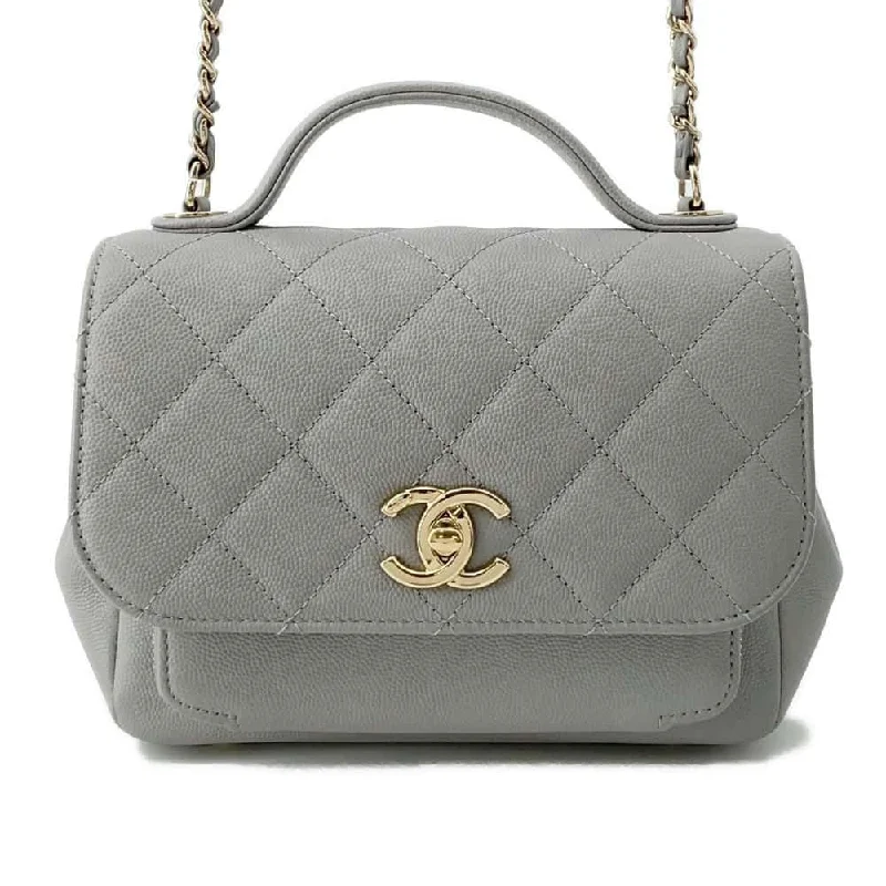 Chanel bags for the minimalist fashionCHANEL Matelasse Business Affinity Shoulder Bag Gray A93749 Leather